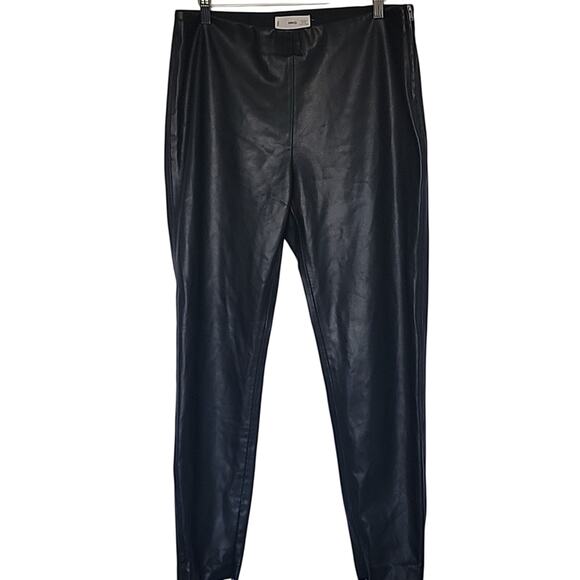 Mango Leather Effect Slim Trouser Pants, XL - Picture 1 of 8